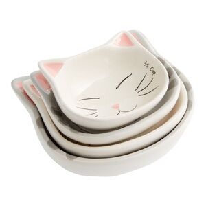 🆕World Market Ceramic Kitty Measuring Cups